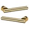 Baldwin L015 Lever Unlacquered Brass Door Levers Unlacquered Brass L015.031.MR - alternate 2